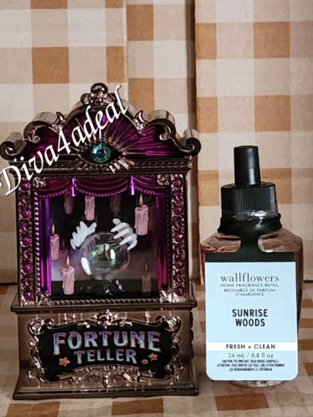 Bath & Body Works FORTUNE TELLER Wallflower Projector & Refill 2Pc Bundle